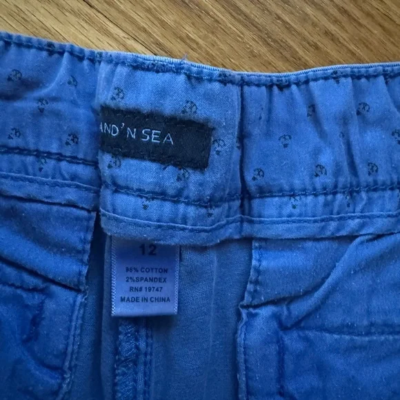 Land & Sea Blue Chino Shorts in blue size 12 - Picture 5 of 8